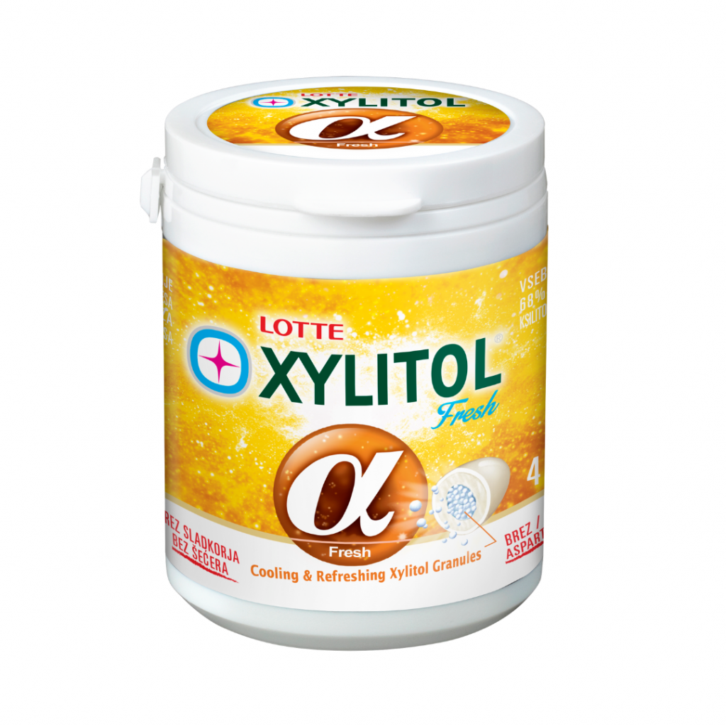 LOTTE Alpha Xylitol Fresh žvečilni gumi 86g bca